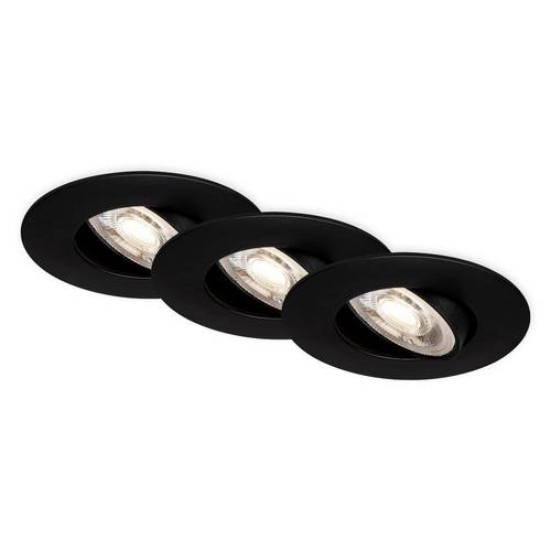 Briloner 7602035 7602035 Einbauleuchte EEK: F (A - G) LED LED 4.9 W Schwarz