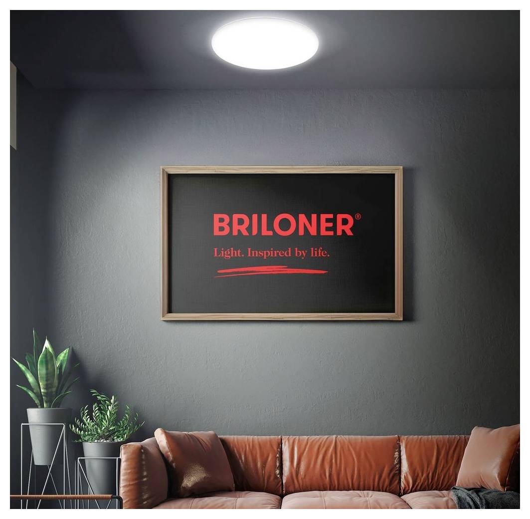 Wandschild im Rahmen mit der Aufschrift „BRILONER
