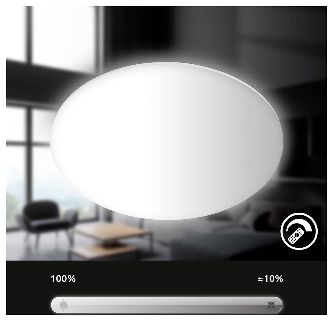 Briloner 3834016 Bad-Deckenleuchte EEK: F (A - G) LED LED 36W Warmweiß, Kaltweiß Weiß