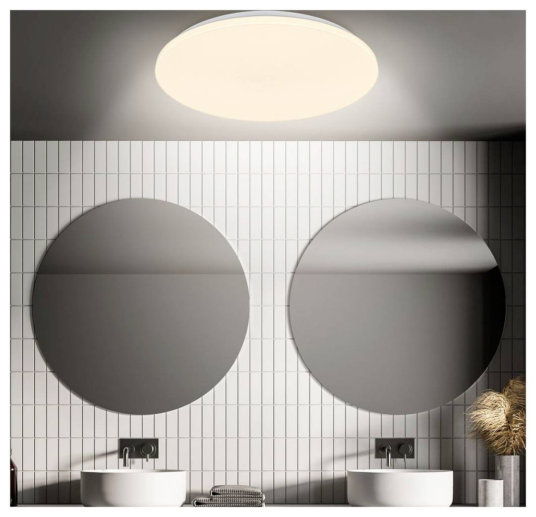 Briloner 3828016 Walk Deckenleuchte mit Bewegungsmelder LED LED EEK: F (A - G) 24W Weiß