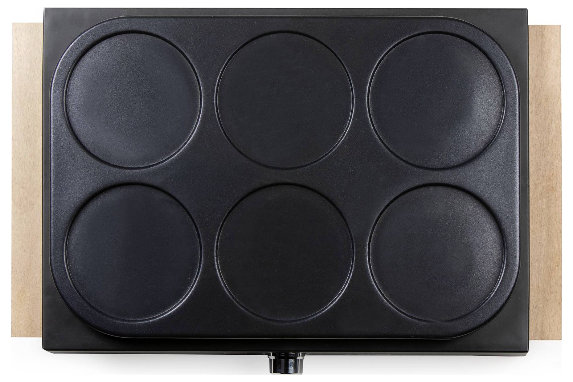 DOMO DO8717PN Pancake-Maker Antihaftbeschichtung, stufenloser Temperaturregler, Kontrollleuchte Schwarz