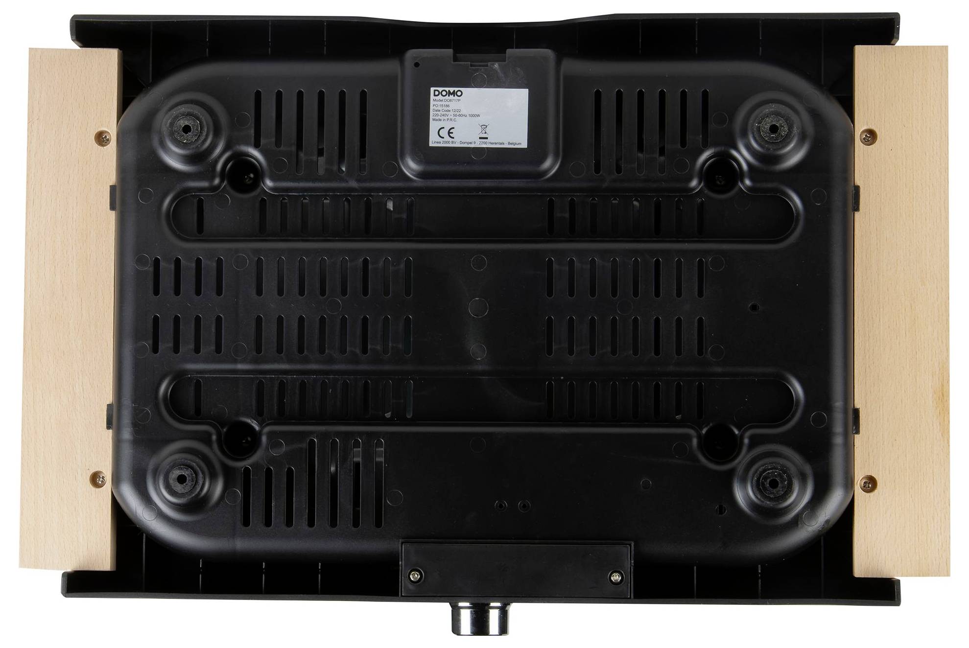 DOMO DO8717PN Pancake-Maker Antihaftbeschichtung, stufenloser Temperaturregler, Kontrollleuchte Schwarz