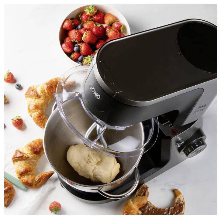 DOMO DO9293KR "Delicioso" Küchenmaschine 1200 W Edelstahl
