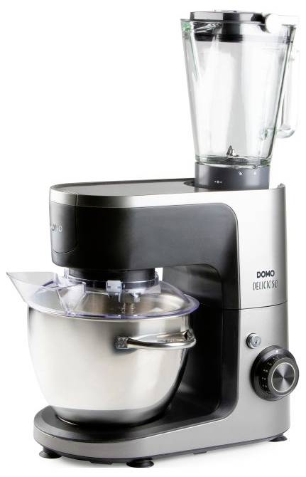 DOMO DO9293KR "Delicioso" Küchenmaschine 1200 W Edelstahl