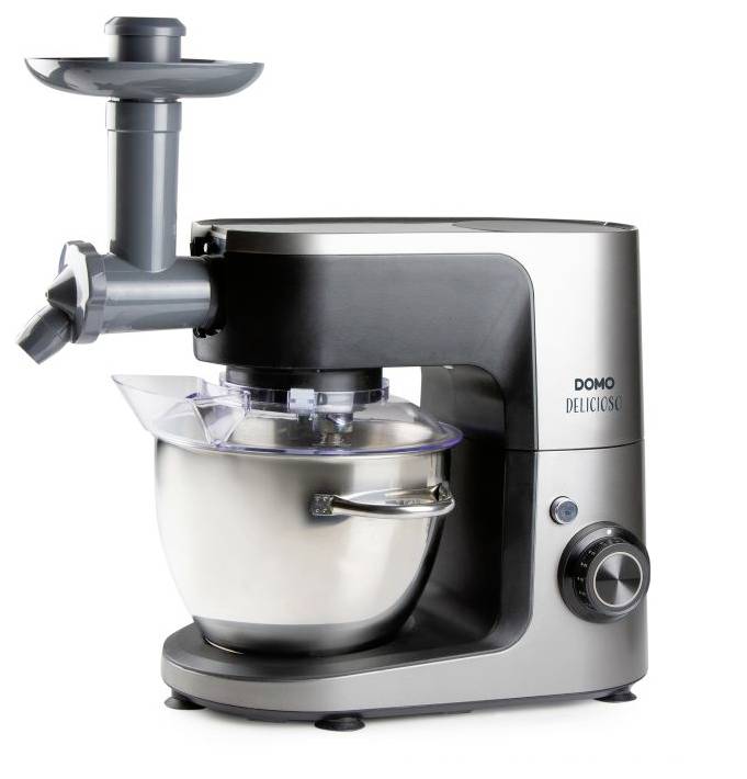 DOMO DO9293KR "Delicioso" Küchenmaschine 1200 W Edelstahl