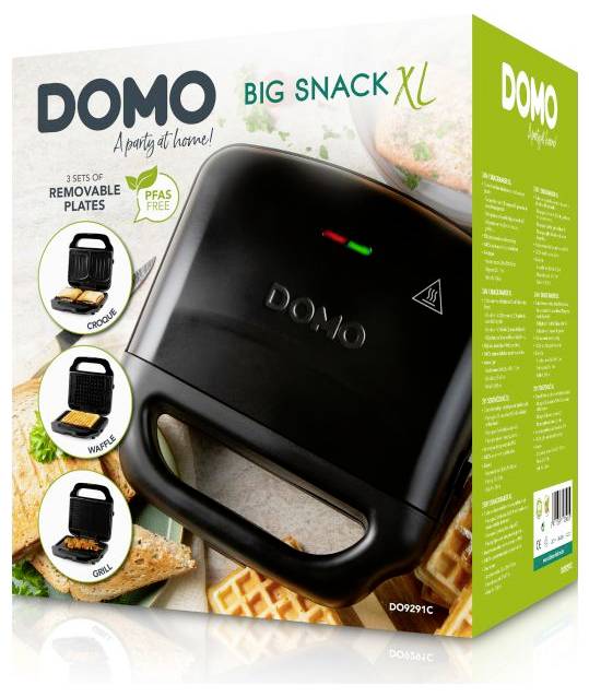 DOMO DO9291C Multigrill Antihaftbeschichtung, Kontrollleuchte Schwarz