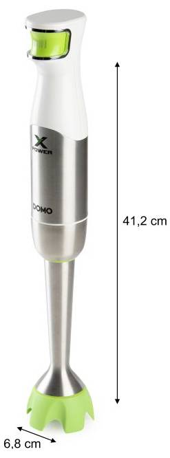 DOMO DO9298M Stabmixer 1200 W Weiß, Grün, Silber