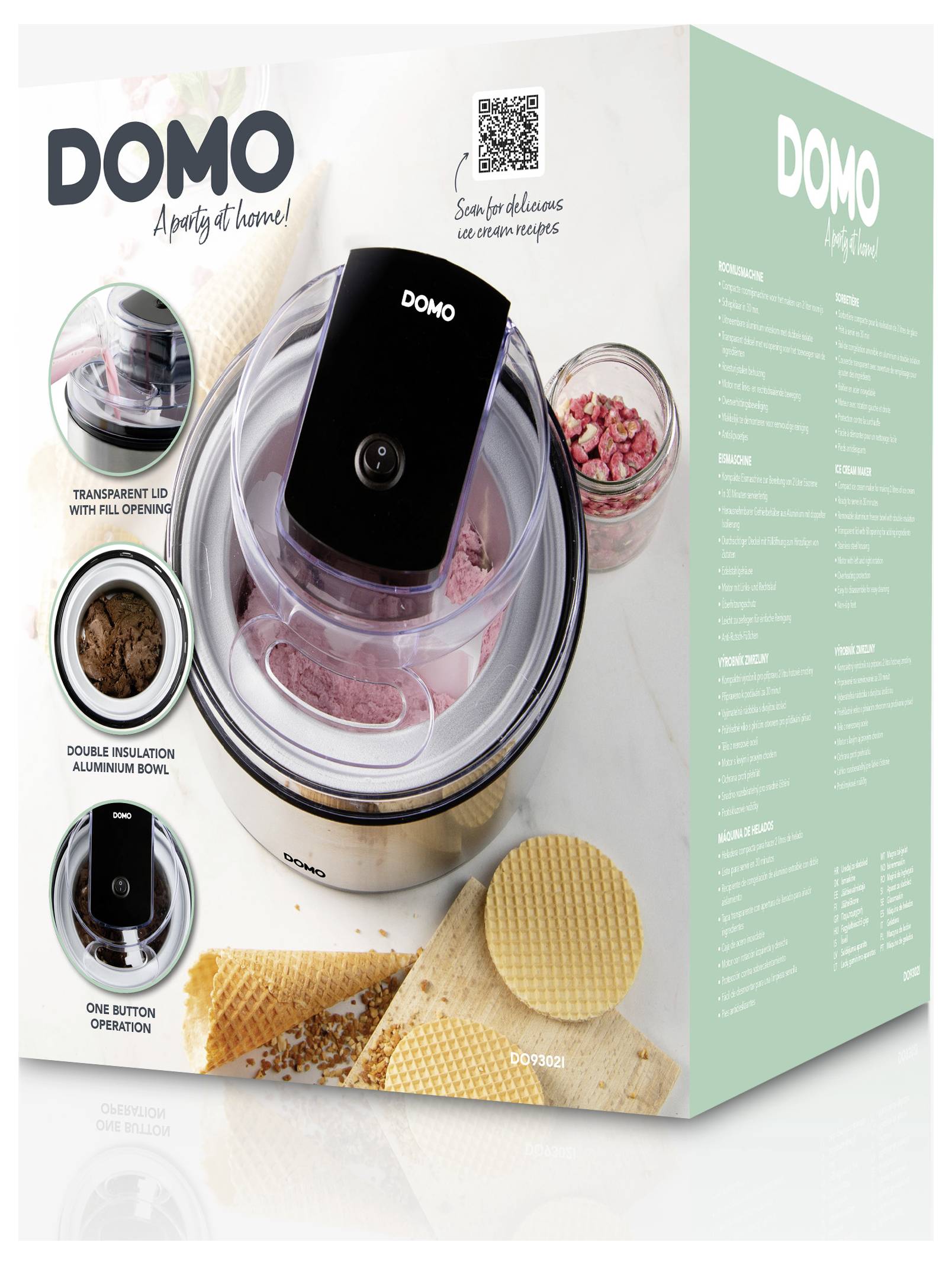 DOMO DO9302I Eismaschine 2 l