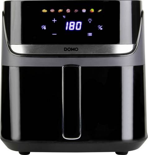 DOMO Heißluft-Fritteuse 2800 W Schwarz, Silber