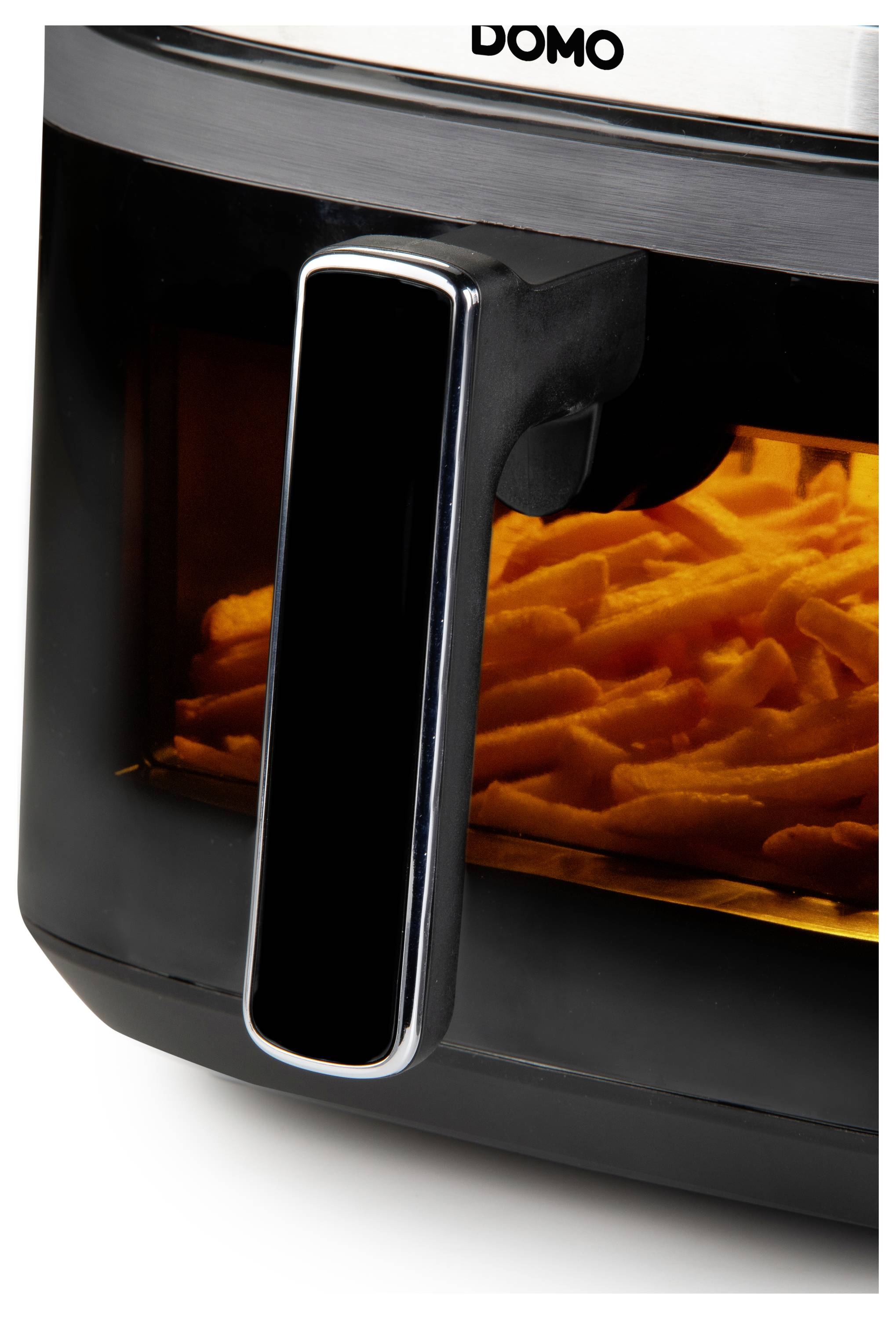 DOMO Heißluft-Fritteuse 2800 W Schwarz, Silber