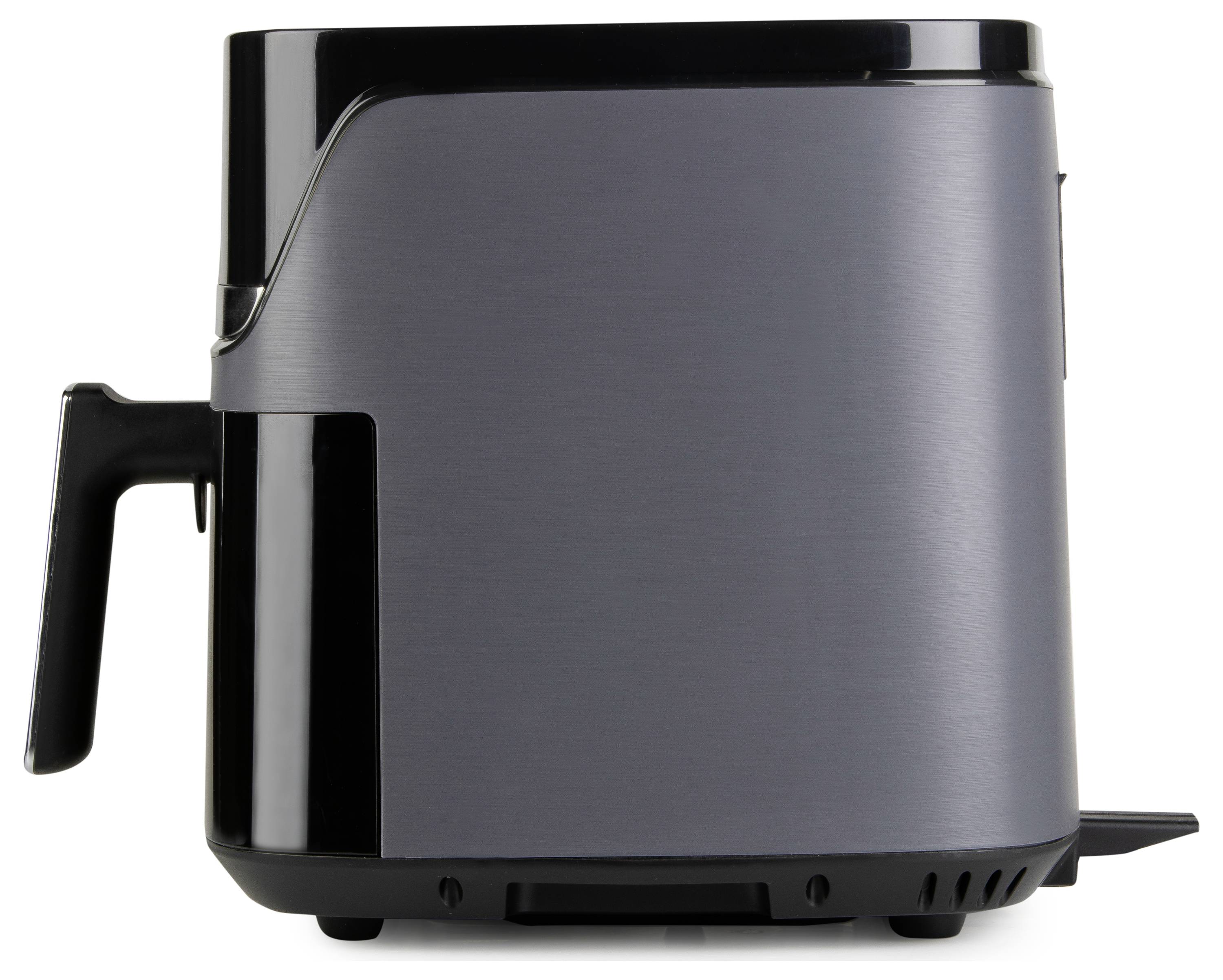 DOMO Heißluft-Fritteuse 2800 W Schwarz, Silber
