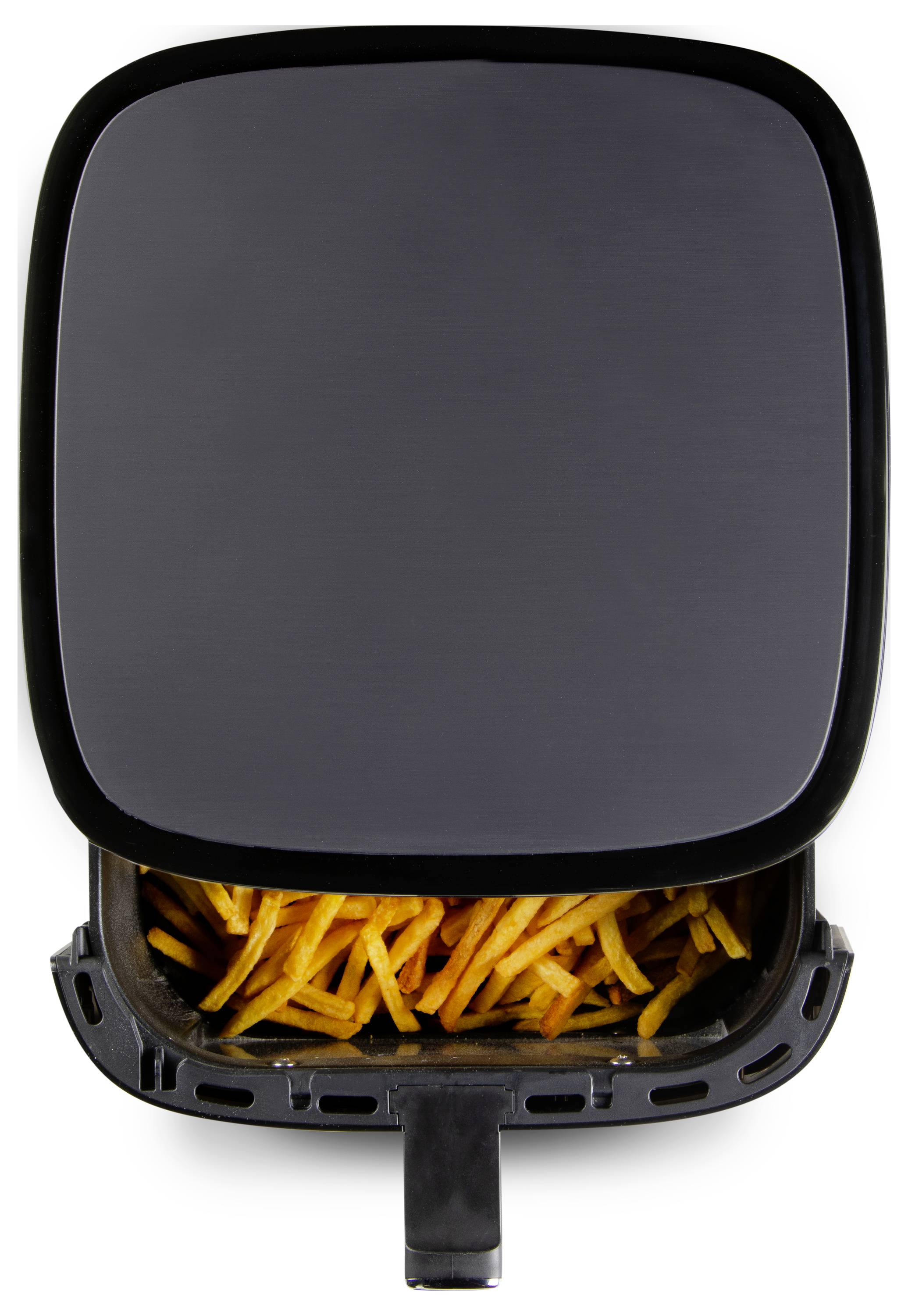 DOMO Heißluft-Fritteuse 2800 W Schwarz, Silber