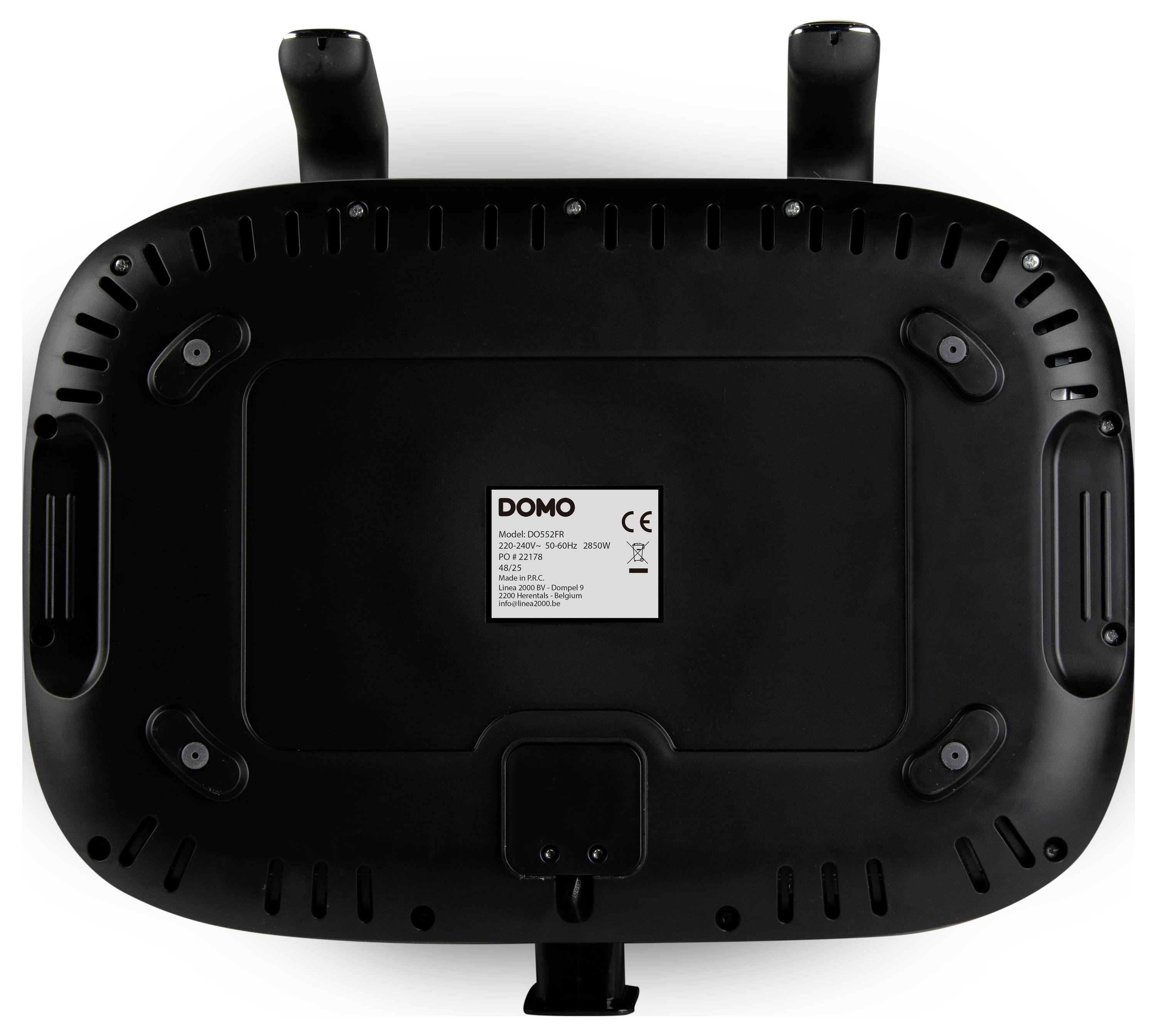 DOMO Heißluft-Fritteuse 2850 W Schwarz, Silber