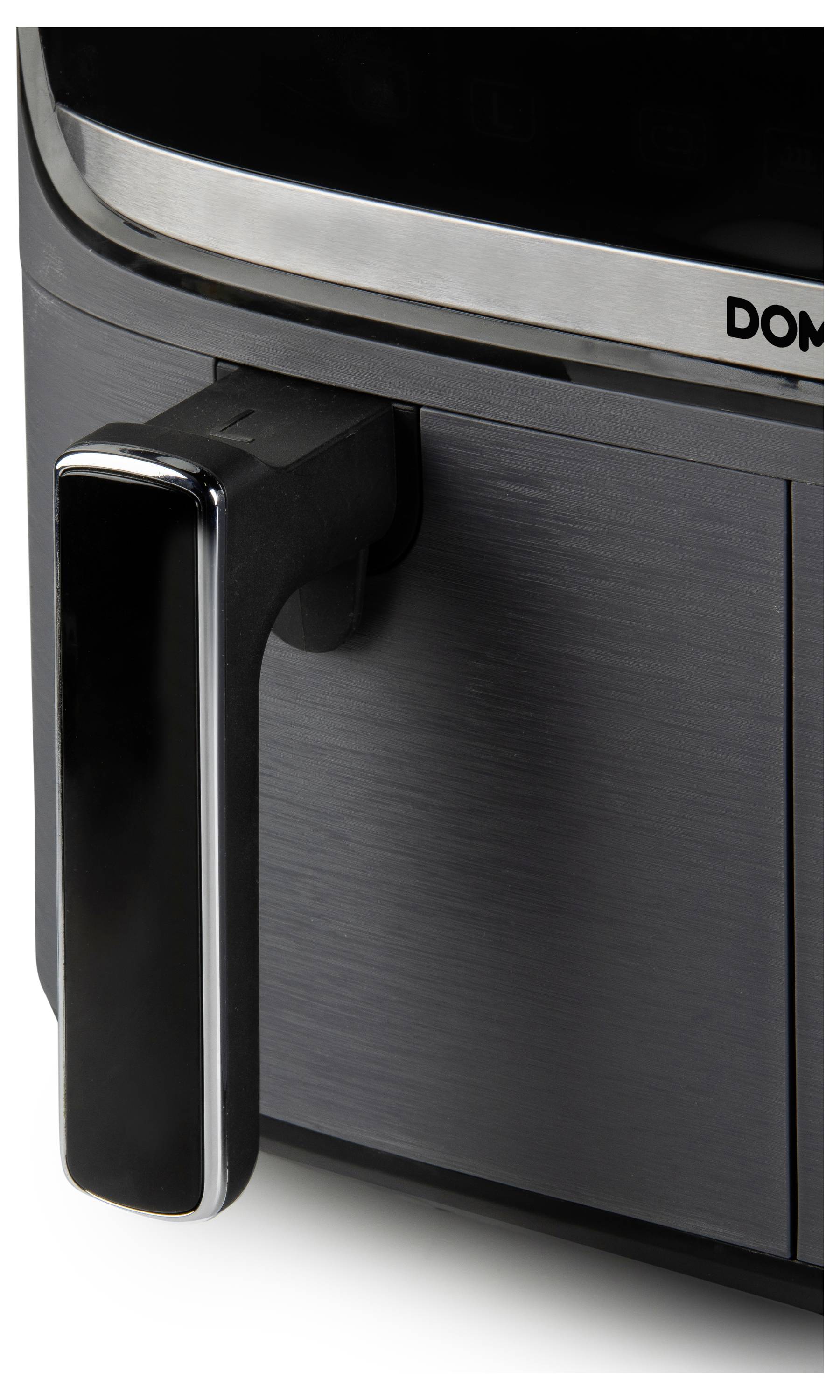 DOMO Heißluft-Fritteuse 2850 W Schwarz, Silber