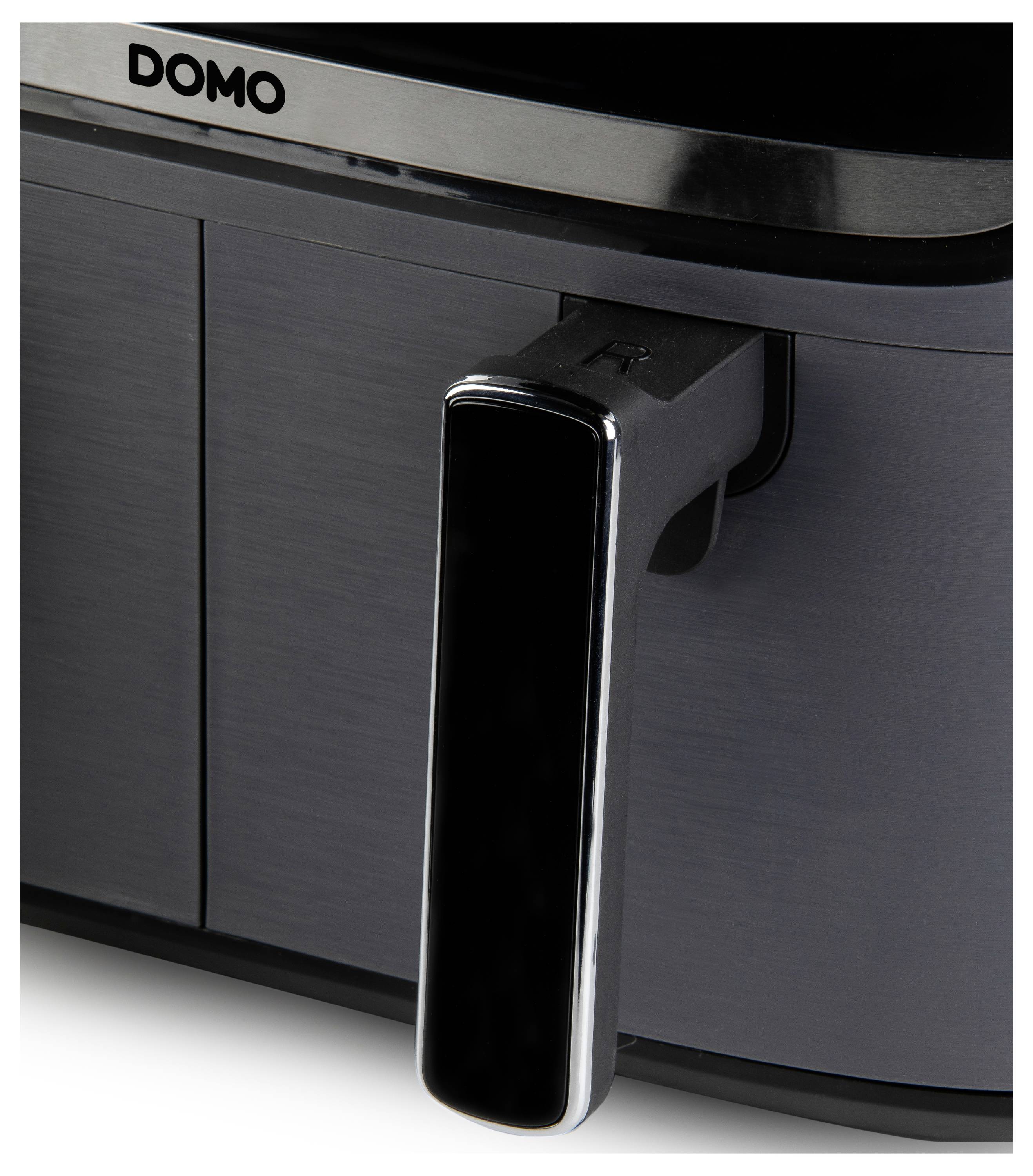 DOMO Heißluft-Fritteuse 2850 W Schwarz, Silber