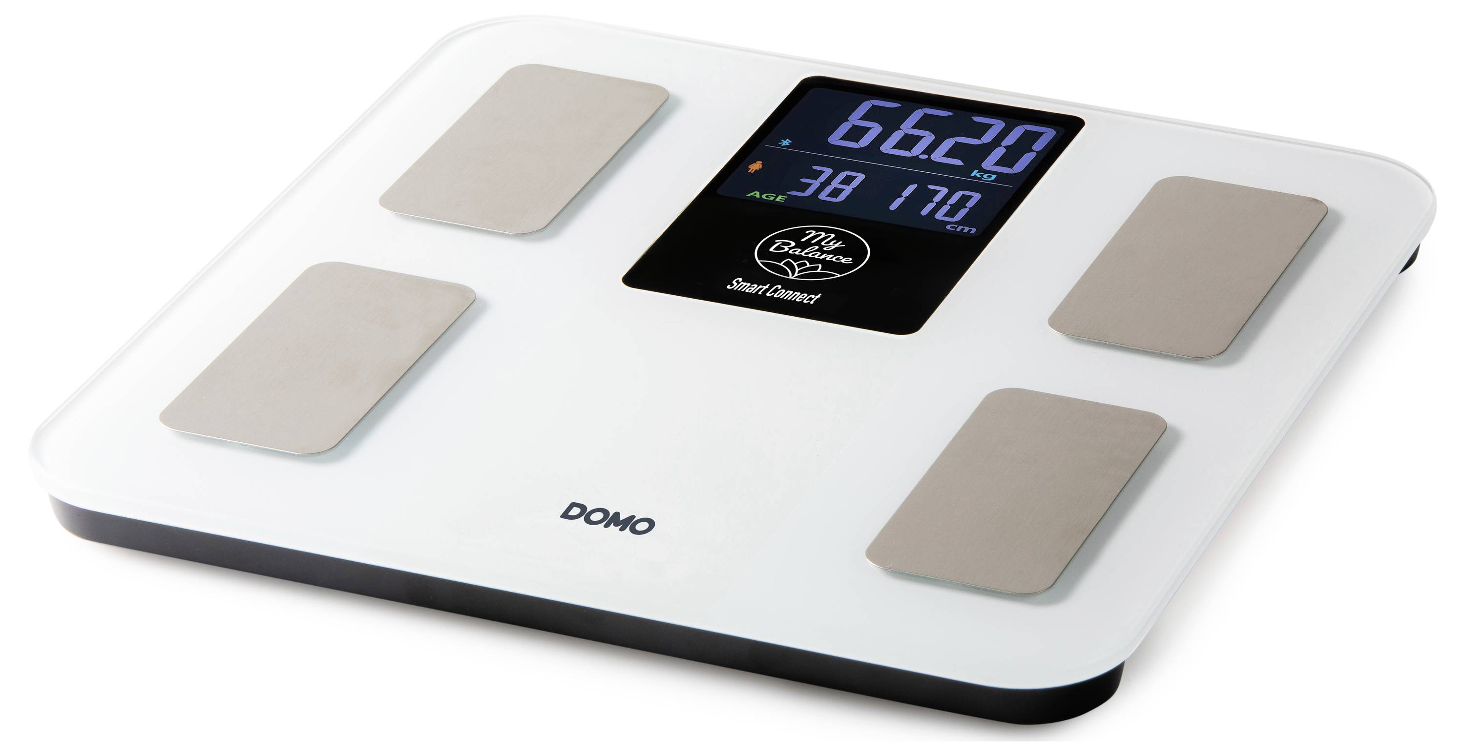 DOMO Körperanalysewaage DO9305W digital Wägebereich (max.)=180kg Weiß