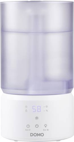 DOMO DO267HD Ultraschall-Luftbefeuchter 75 m³ 23 W Weiß, Durchsichtig
