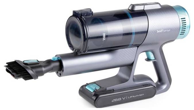 DOMO DO252SV Akku-Handstaubsauger 28.8 V 450 W Beutellos, mit Display, Zyklon-Technik