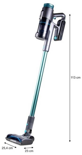 DOMO DO252SV Akku-Handstaubsauger 28.8 V 450 W Beutellos, mit Display, Zyklon-Technik