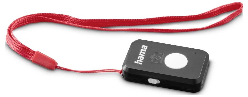 Red Namba Notfall-Alarmsystem mit Armband und großem rundem Alarmknopf auf einem schwarzen rechteckigen Gerät.