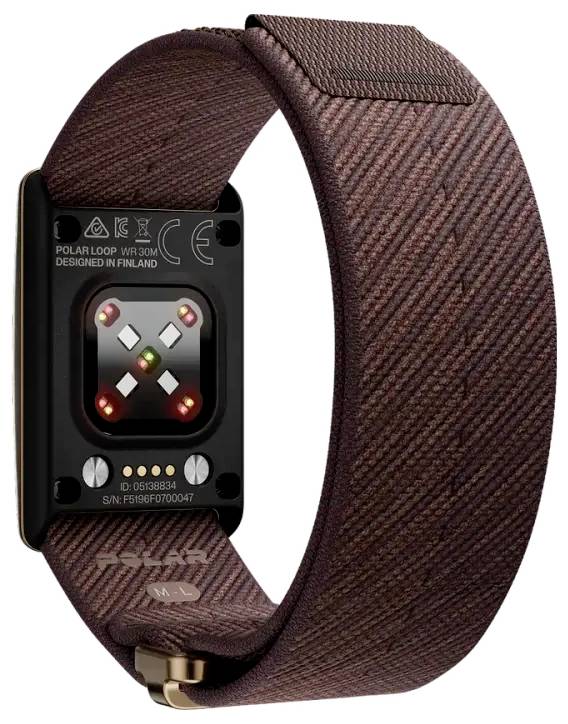 Polar LOOP GEN2 Fitness-Tracker S/L Braun Herzfrequenzzonen, Schlafphasen Analyse