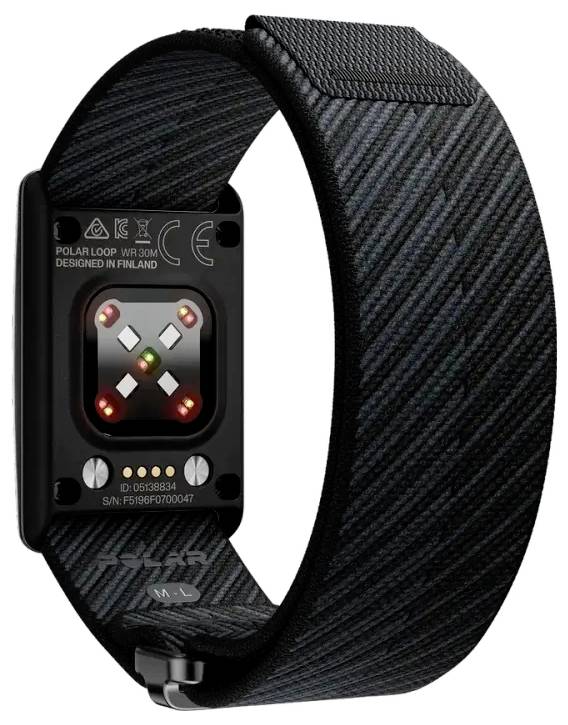 Polar LOOP GEN2 Fitness-Tracker S/M Schwarz Herzfrequenzzonen, Schlafphasen Analyse