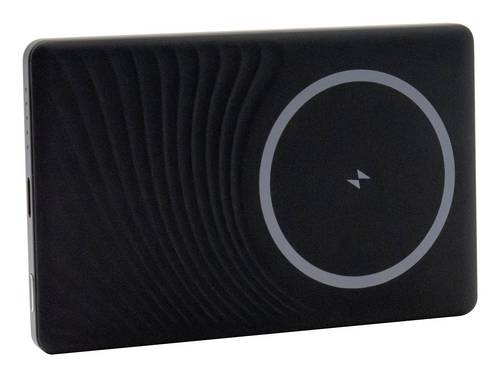 RealPower Powerbank 5.000 mAh USB PD, Qi Wireless Charging, Magsafe USB-C® PD Schwarz