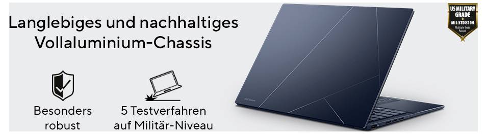 Asus Notebook Zenbook 14 35.6cm (14 Zoll) WQXGA+ Intel® Core™ Ultra 9 285H 32GB RAM 1TB SSD Deutsch, QWERTZ Intel Intel Arc