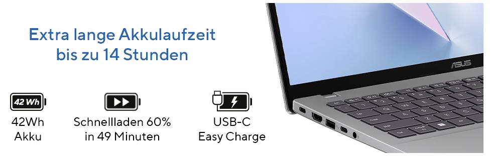 Asus Notebook Vivobook 16 40.6cm (16 Zoll) WUXGA Intel® Core™ Ultra 5 225H 16GB RAM 512GB SSD Deutsch, QWERTZ Intel Intel Arc