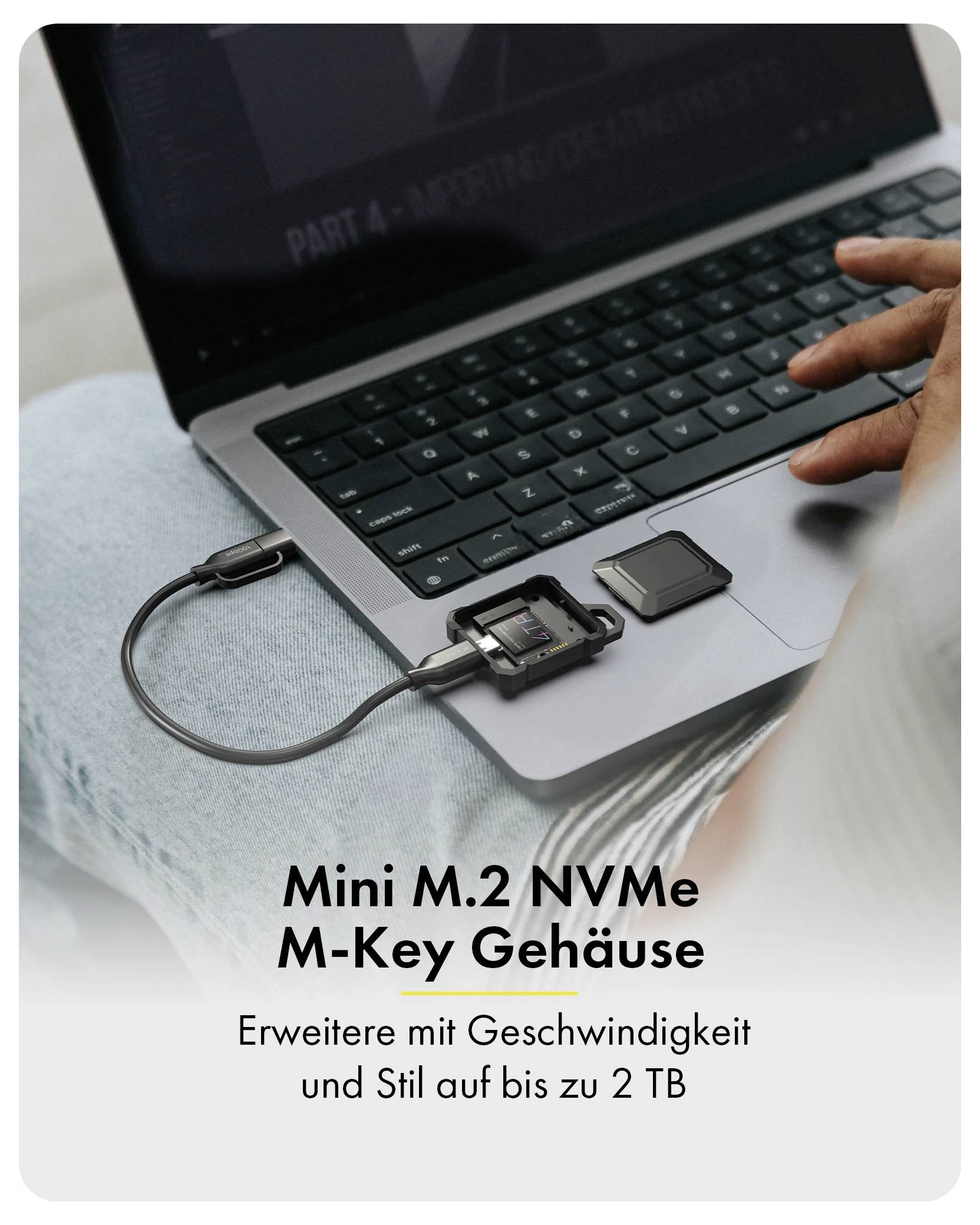 ICY BOX IB-1601MP-CU31 M.2 SSD-Gehäuse USB-C® (USB 3.2 Gen 2) 10 GBit/s M.2 PCIe NVMe 2230 61175