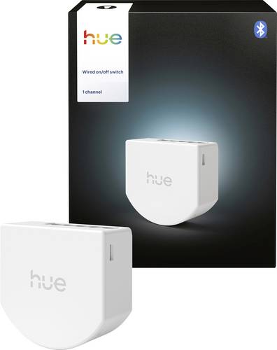 Philips Hue Wandschaltermodul 1 Kanal/1C (6A / 1.760 W) netzbetrieben Mit Sprachsteuerung, Per App