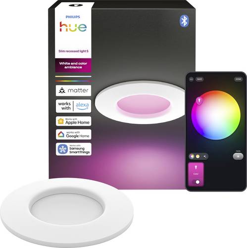 Philips Hue LED-Einbauleuchte 8721103109118 1er-Pack LED fest eingebaut 0.5 W Warmweiß bis Kaltweiß