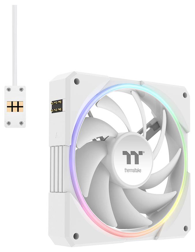 Thermaltake TS120 EX RGB White 3Pack Fan White PC-Gehäuse-Lüfter Weiß (B x H x T) 120 x 120 x 25mm