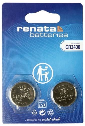 Renata Knopfzellenbox CR2430 3 V 2 St. 285 mAh Li-MnO2