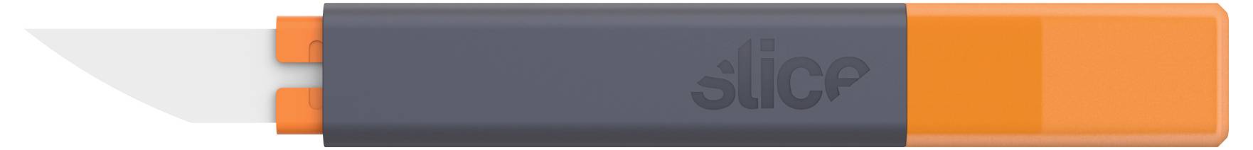 Ein grauer und oranger USB-Stick mit dem Wort „silic" auf dem Gehäuse.