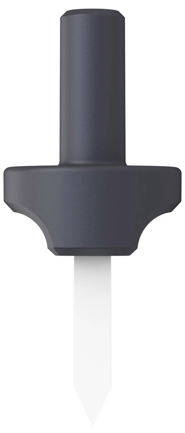 Dark gray plastic dropper bottle cap with a white built-in pipette.