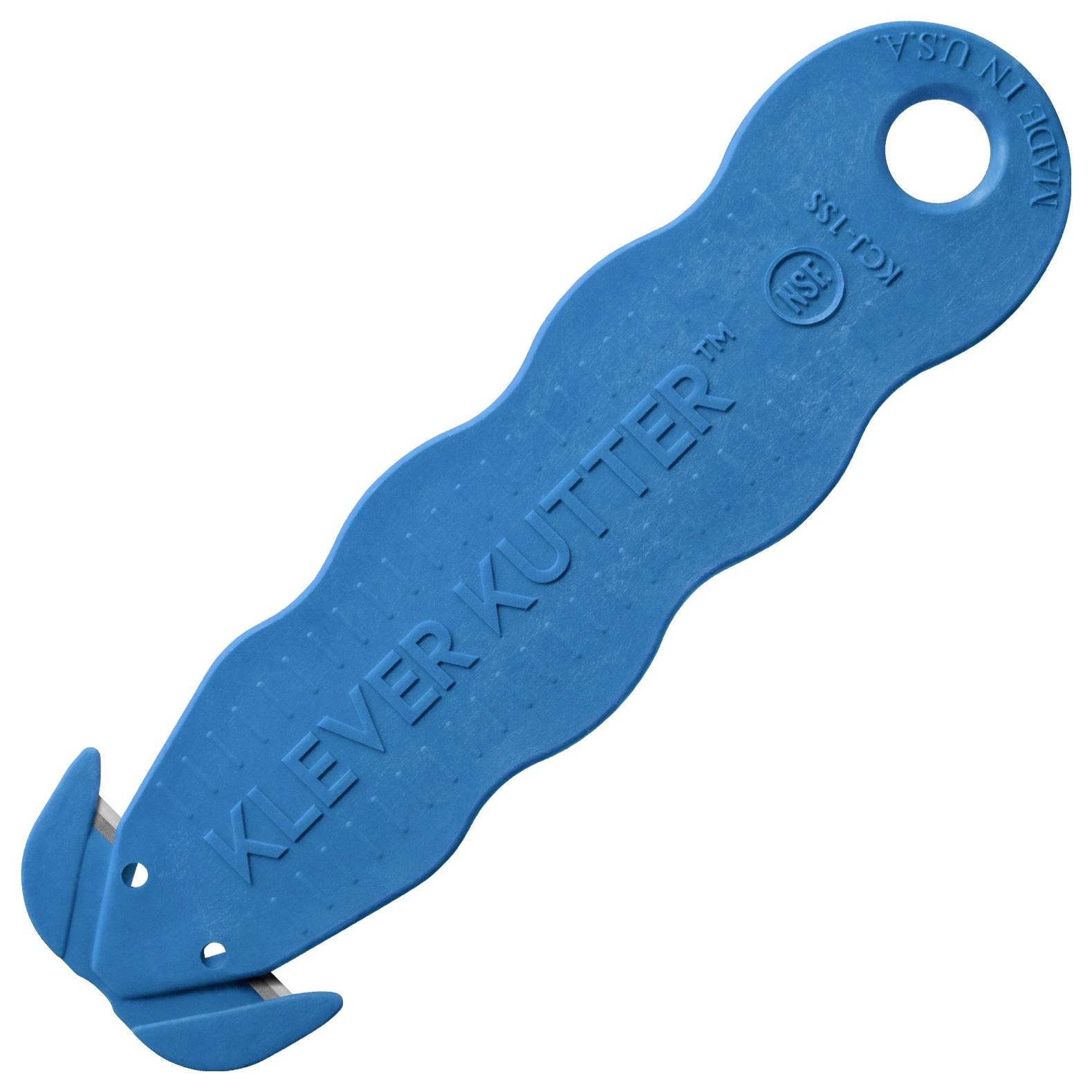 KLEVER KCJ-1SSBX Kutter NSF Food Zone™ Sicherheitsmesser Blau, 10St.