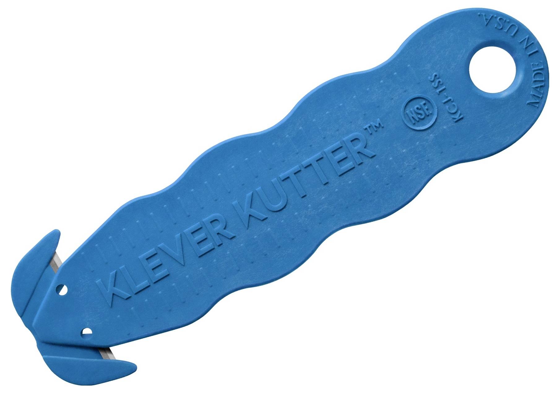 KLEVER KCJ-1SSBX Kutter NSF Food Zone™ Sicherheitsmesser Blau, 10St.