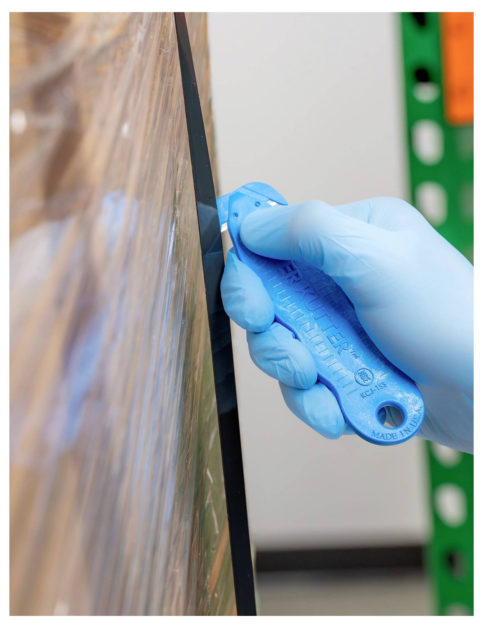 KLEVER KCJ-1SSBX Kutter NSF Food Zone™ Sicherheitsmesser Blau, 10St.