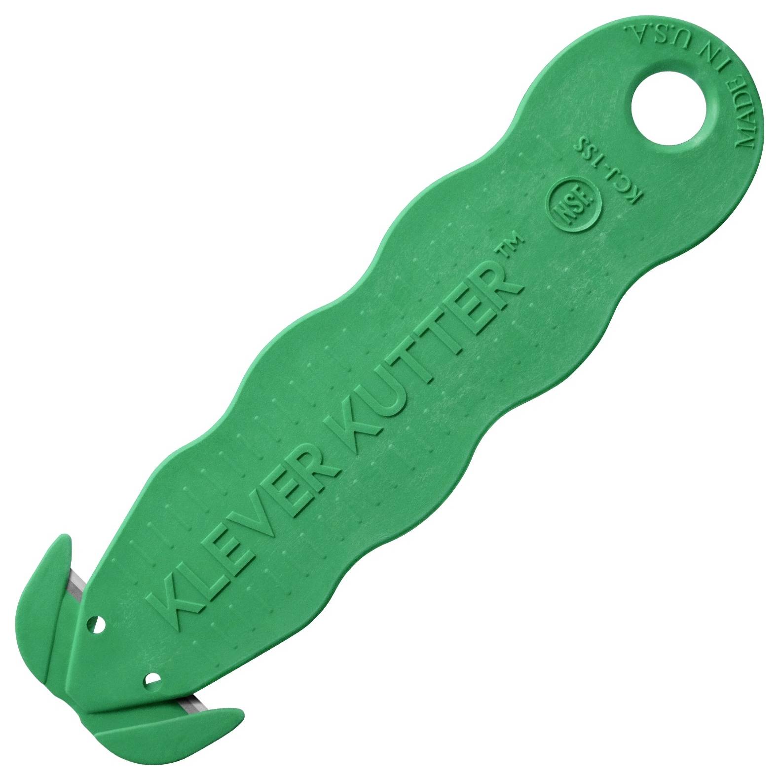 KLEVER KCJ-1SSFX Kutter NSF Food Zone™ Sicherheitsmesser Grün, 10St.