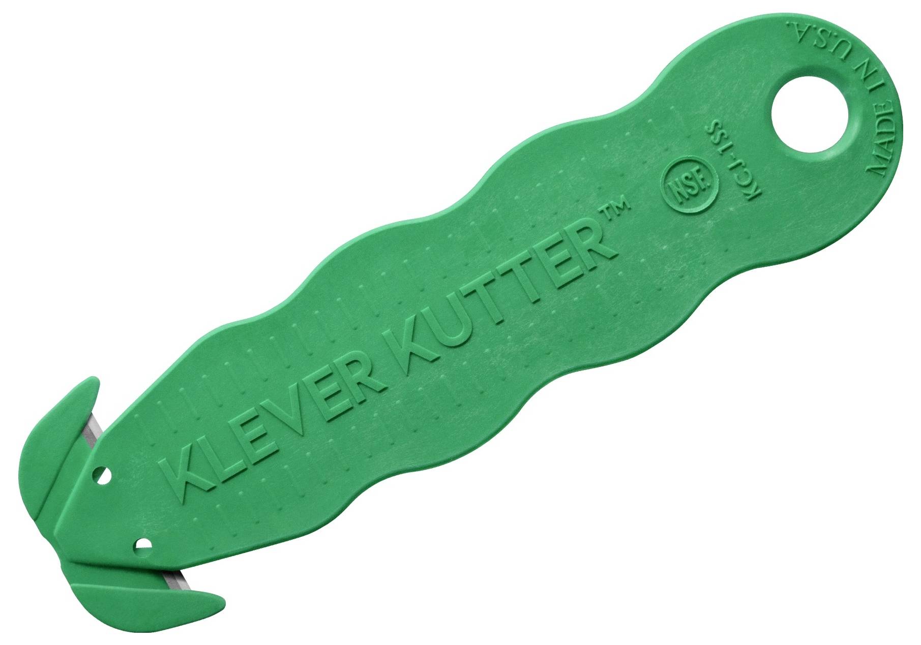 KLEVER KCJ-1SSFX Kutter NSF Food Zone™ Sicherheitsmesser Grün, 10St.