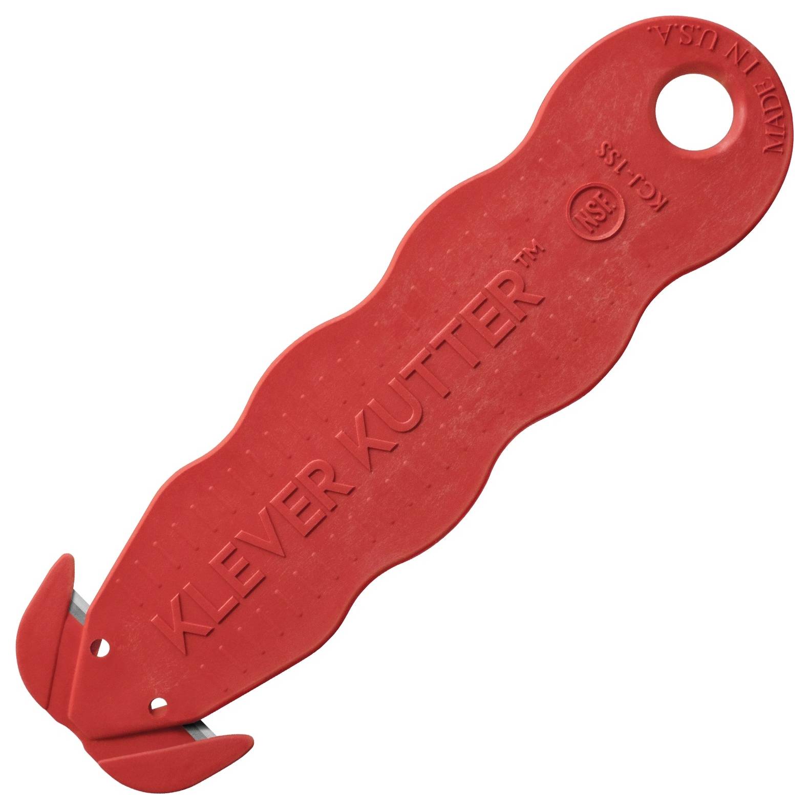 KLEVER KCJ-1SSRX Kutter NSF Food Zone™ Sicherheitsmesser Rot, 10St.