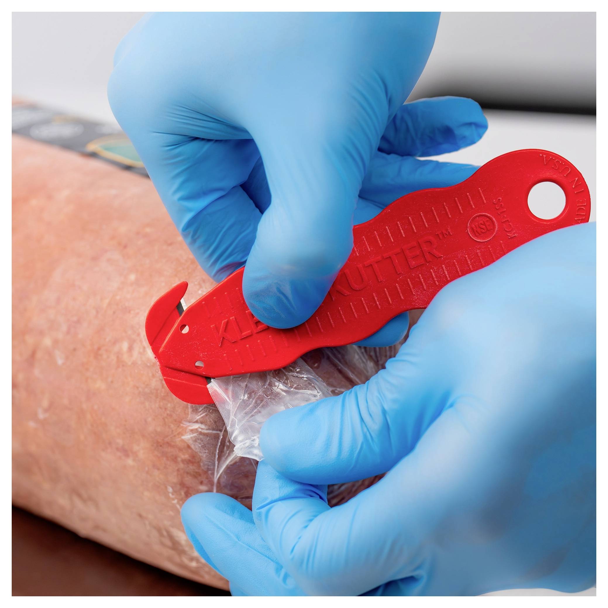 KLEVER KCJ-1SSRX Kutter NSF Food Zone™ Sicherheitsmesser Rot, 10St.