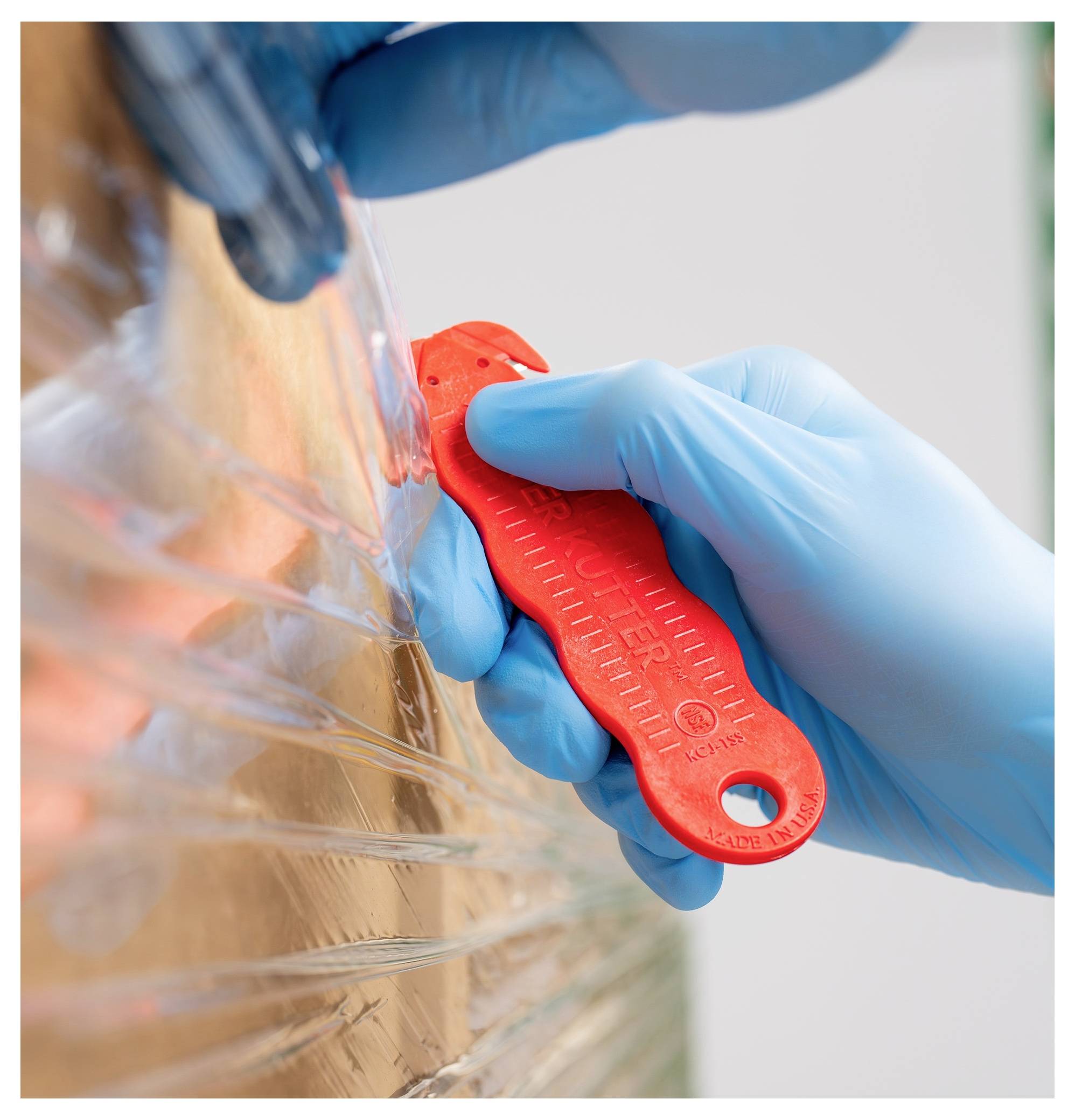 KLEVER KCJ-1SSRX Kutter NSF Food Zone™ Sicherheitsmesser Rot, 10St.
