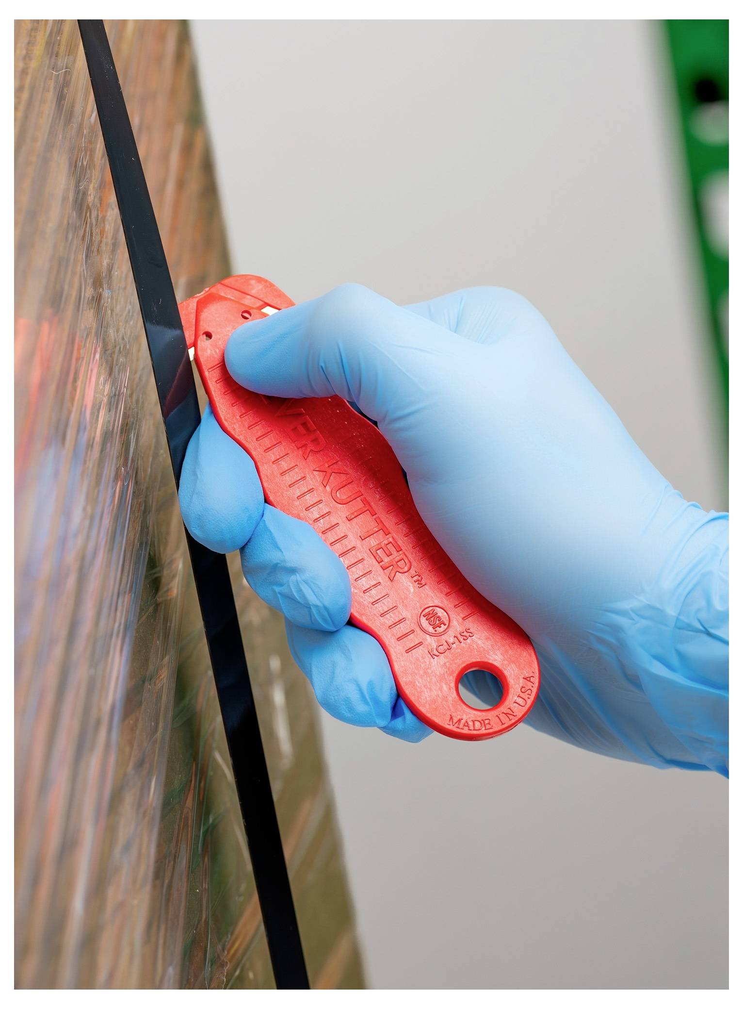KLEVER KCJ-1SSRX Kutter NSF Food Zone™ Sicherheitsmesser Rot, 10St.
