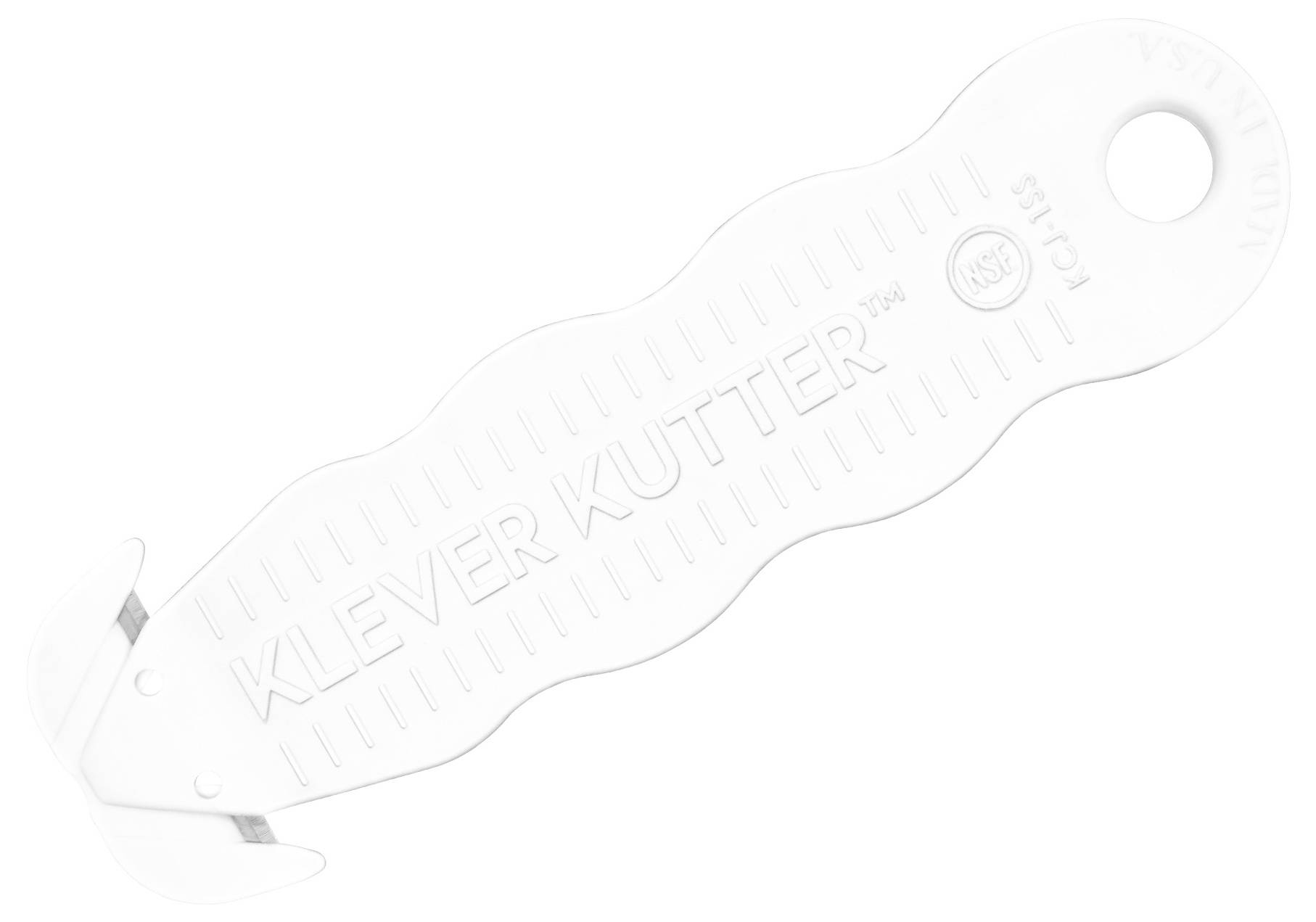 KLEVER KCJ-1SSWX Kutter NSF Food Zone™ Sicherheitsmesser Weiß, 10St.