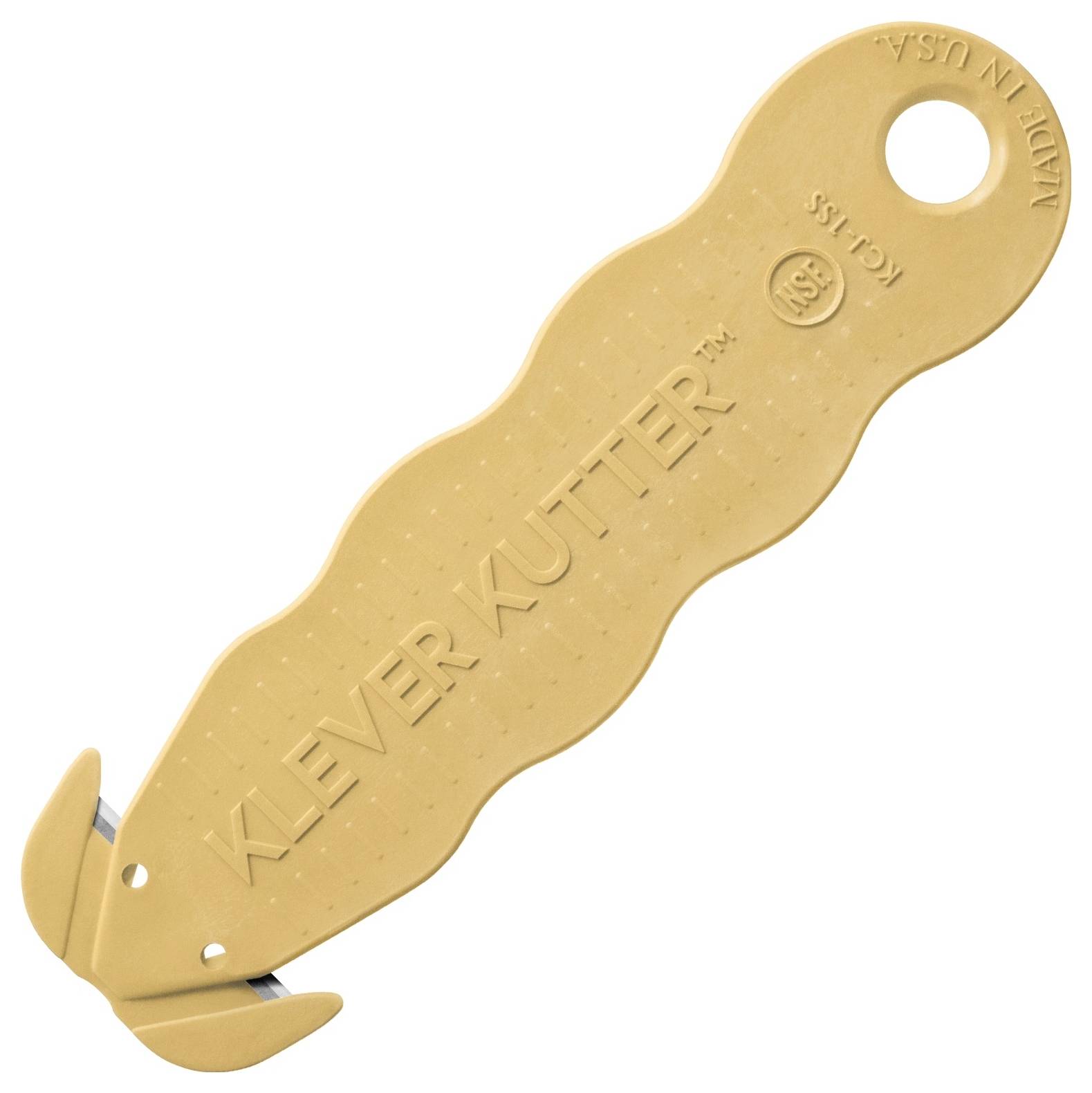 KLEVER KCJ-1SSYX Kutter NSF Food Zone™ Sicherheitsmesser Gelb, 10St.