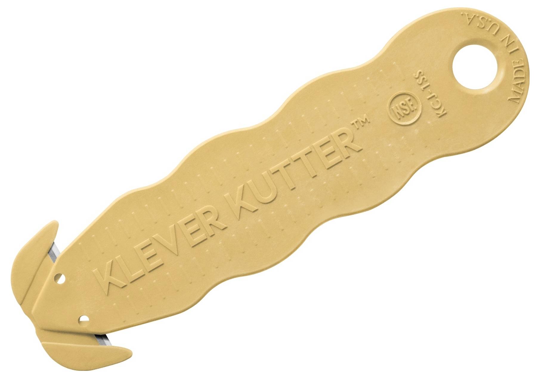KLEVER KCJ-1SSYX Kutter NSF Food Zone™ Sicherheitsmesser Gelb, 10St.