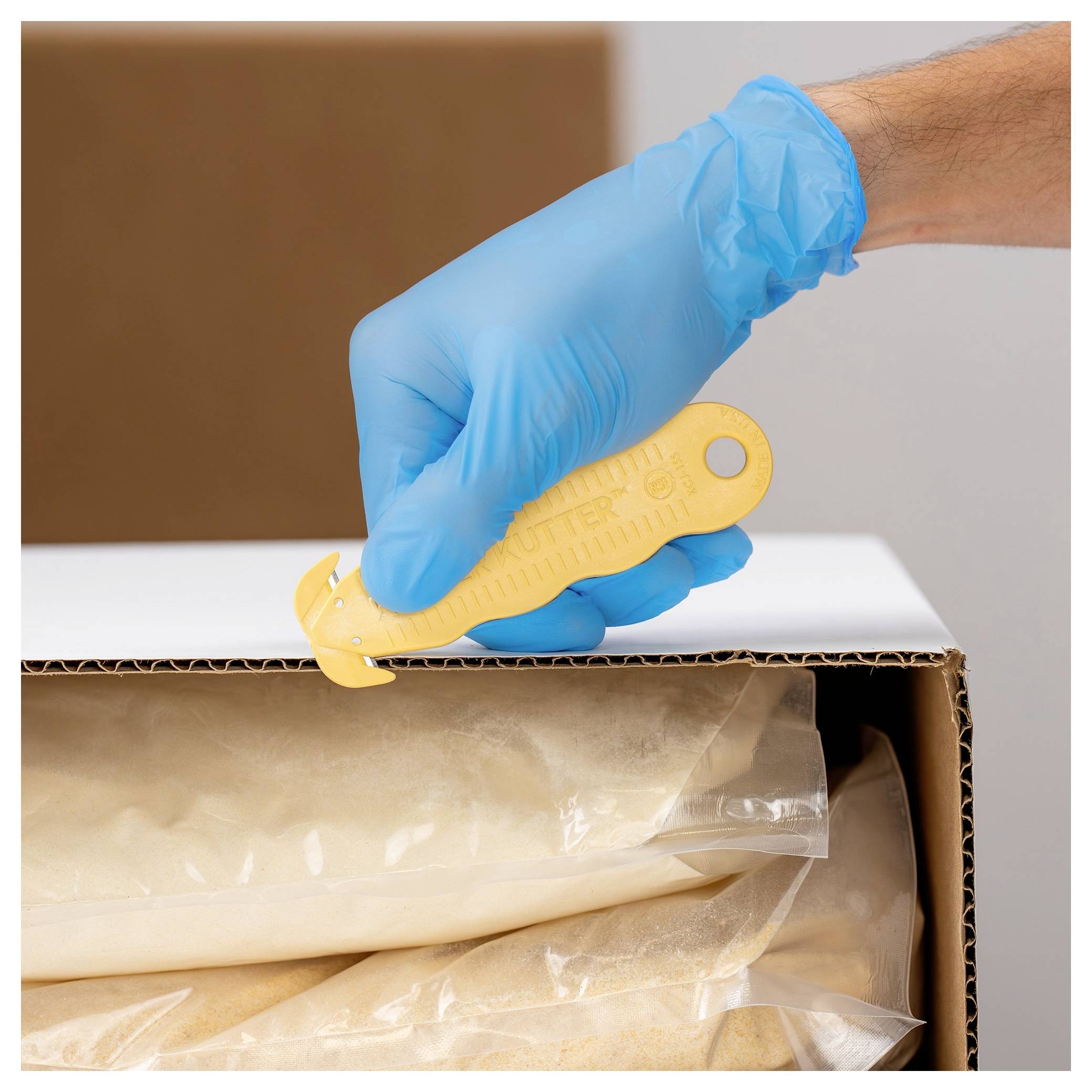 KLEVER KCJ-1SSYX Kutter NSF Food Zone™ Sicherheitsmesser Gelb, 10St.