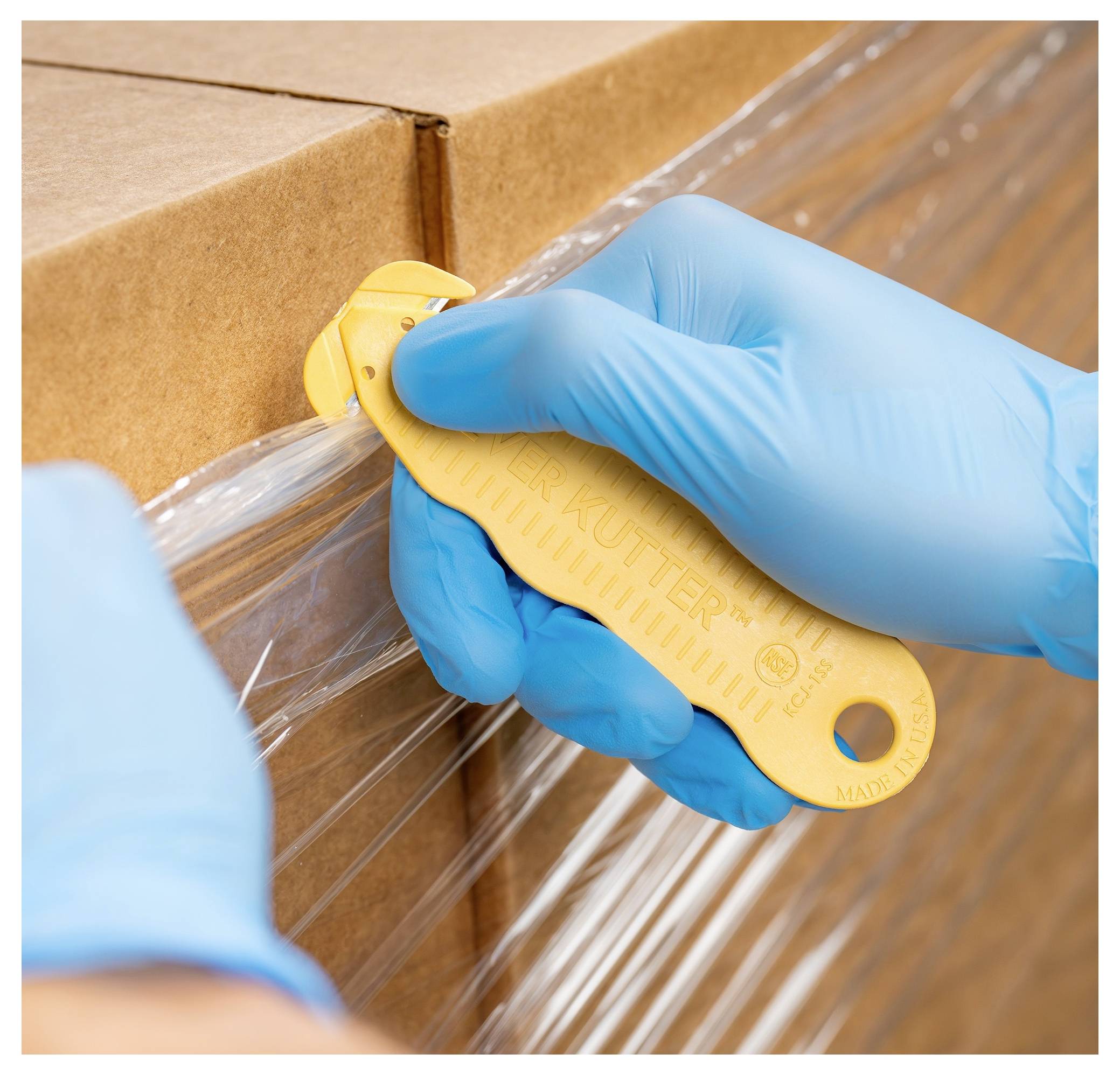 KLEVER KCJ-1SSYX Kutter NSF Food Zone™ Sicherheitsmesser Gelb, 10St.
